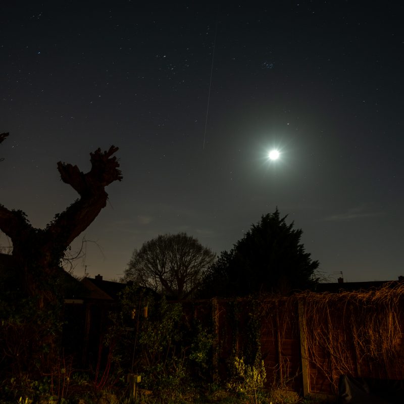 Nightime picture of sky